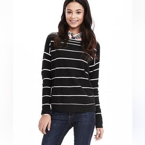 EUC Banana republic black Filpucci Italian yarn pullover sweater